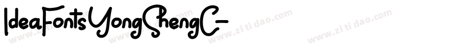 IdeaFonts YongShengC字体转换